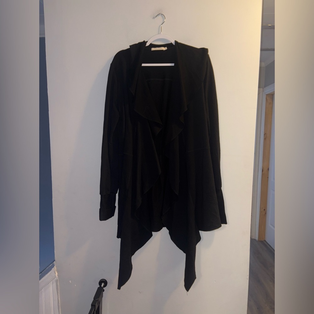 Testimony | Black Waterfall Cardigan